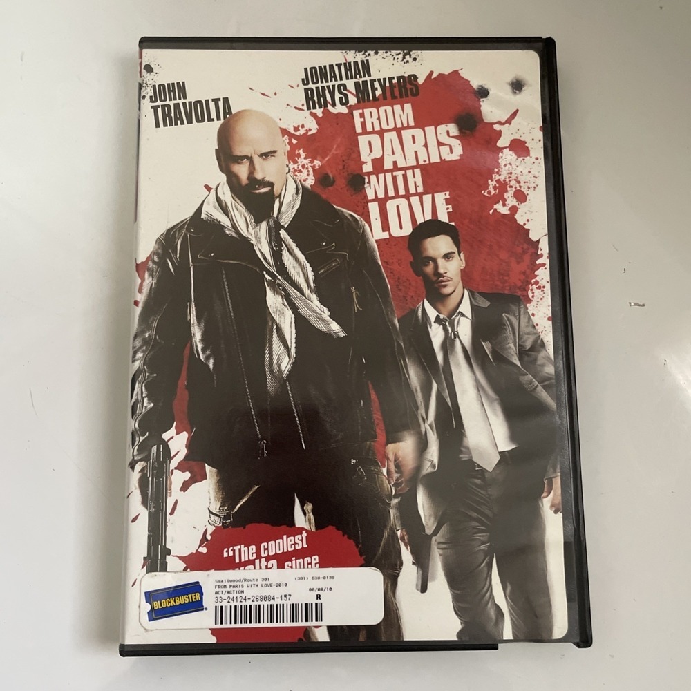 From Paris With Love DVD Movie John Travolta Johnathan Rhys Meyers